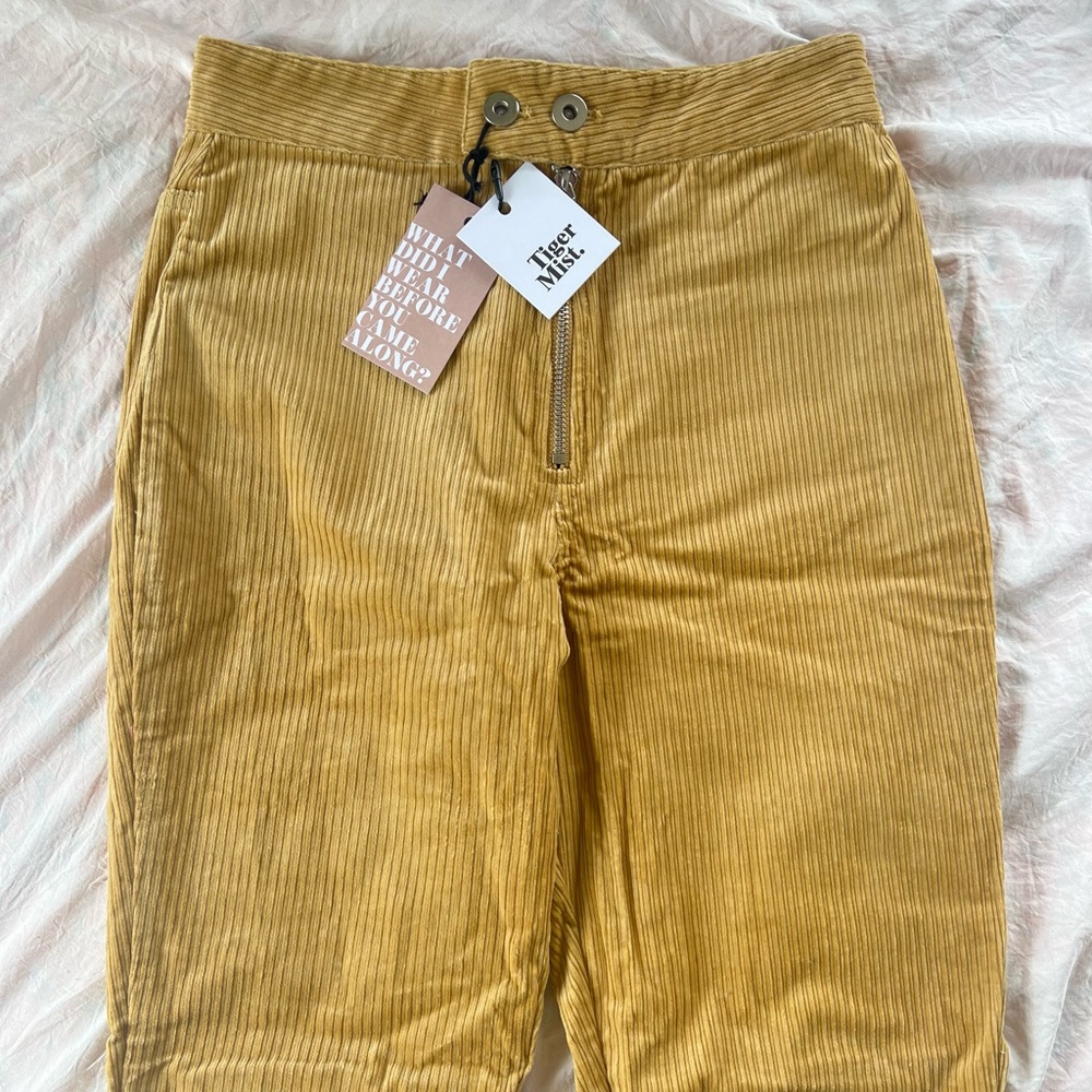Tiger Mist Corduroy Mustard Pants